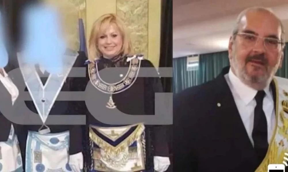 Σάλος! Φωτογραφίες της «ψυχολόγου» της Καρολάιν στη Μασονική Στοά